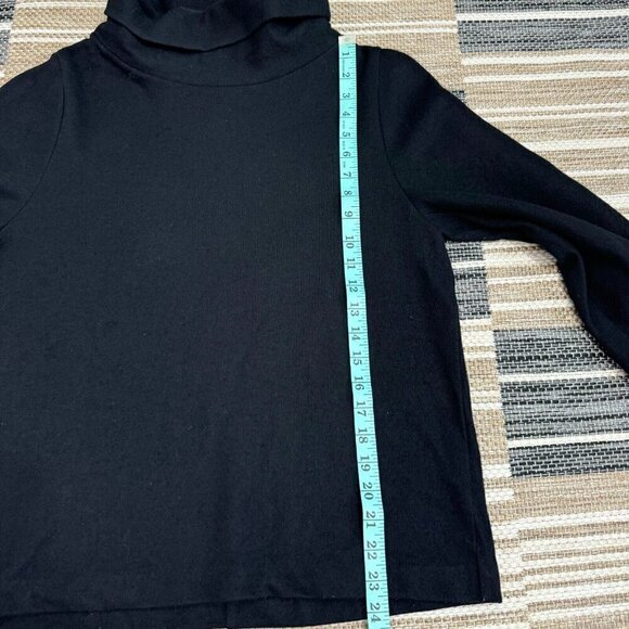 COS Womens Sweater Long Sleeve Turtle Neck Wool Blend Pullover Black Size XS - Picture 9 of 9